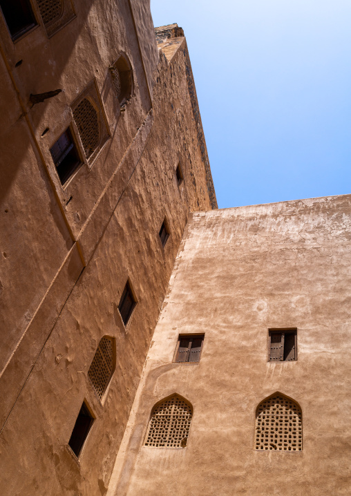 Jabrin castle courtyard, Ad Dakhiliyah Region, Jabreen, Oman