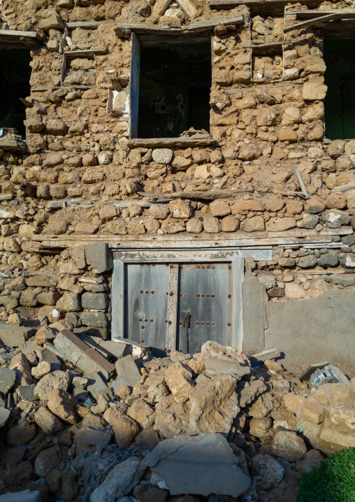 Omani wooden door, Dhofar Governorate, Mirbat, Oman