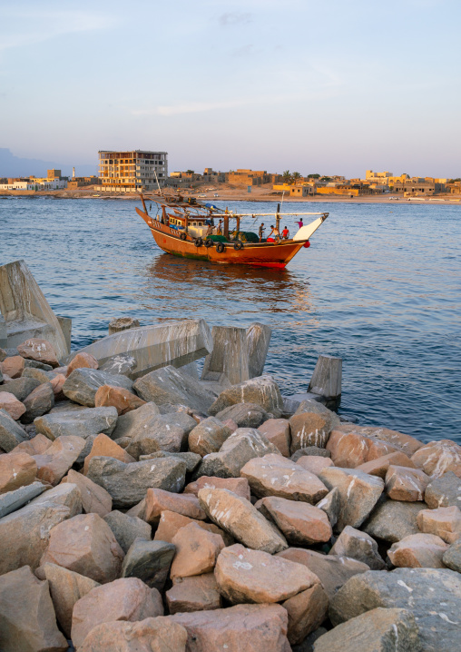 Dhow in the port, Dhofar Governorate, Mirbat, Oman