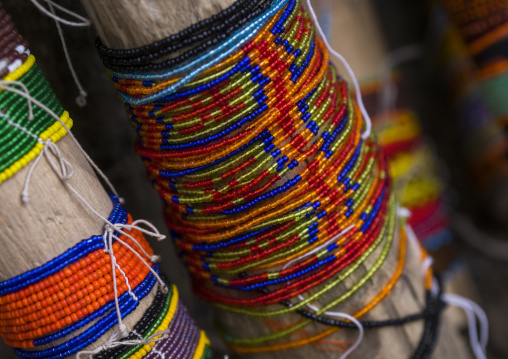 Panama, San Blas Islands, Mamitupu, Kuna Indian Bracelets