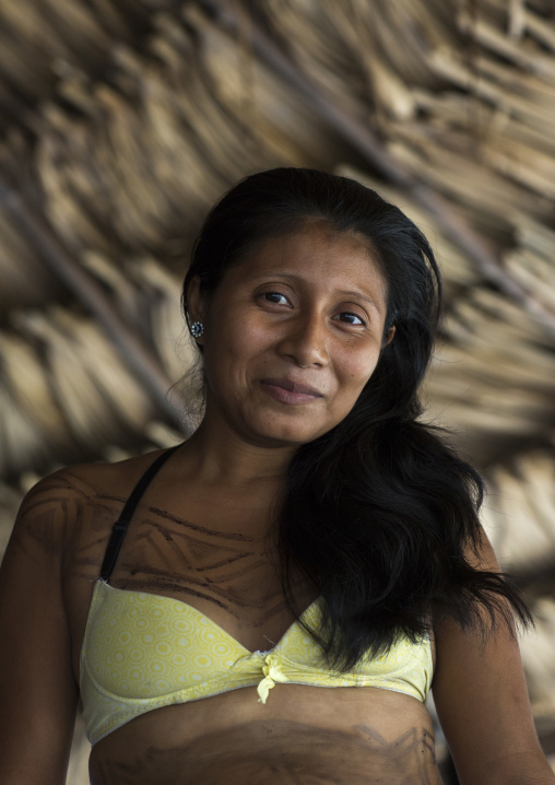 Panama, Darien Province, Puerta Lara, Woman Of Wounaan Native Community