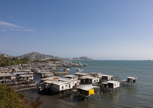 Floating village, National Capital District, Port Moresby, Papua New Guinea