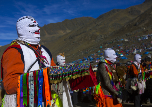 Masked Ukuku At Qoyllur Riti Festival, Ocongate Cuzco, Peru