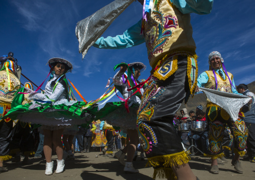 Procession And Dances During Qoyllur Riti Festival, Ocongate Cuzco, Peru