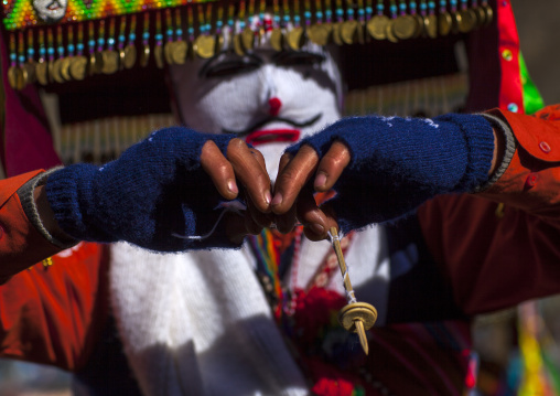 Masked Ukuku At Qoyllur Riti Festival, Ocongate Cuzco, Peru