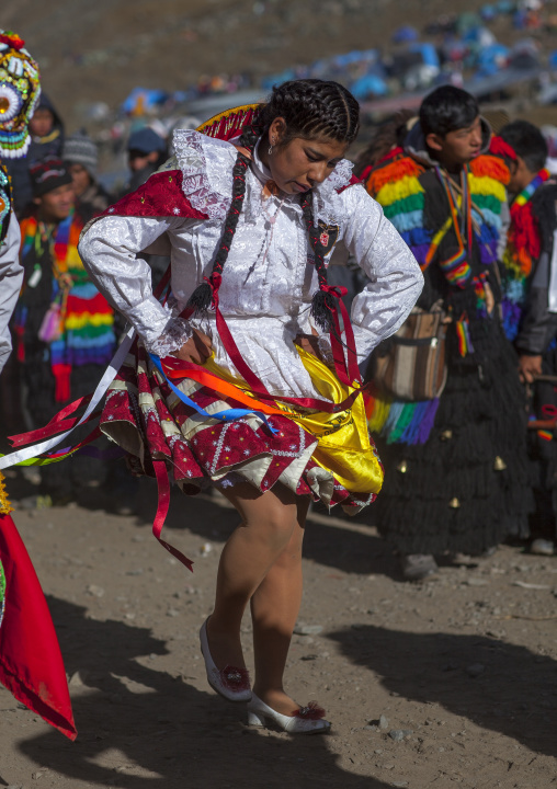 Procession And Dances During Qoyllur Riti Festival, Ocongate Cuzco, Peru