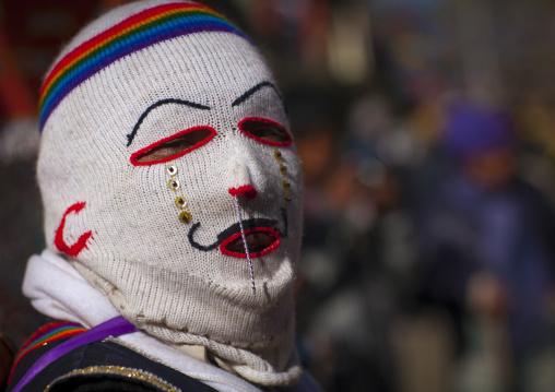 Masked Ukuku At Qoyllur Riti Festival, Ocongate Cuzco, Peru