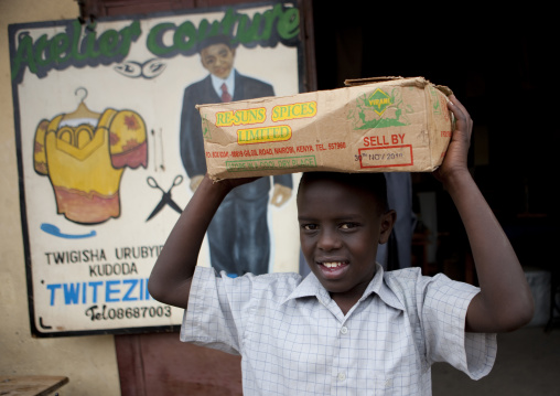 Rwandan boy in the market, Lake Kivu, Gisenye, Rwanda