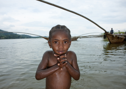 Rwandan girl, Lake Kivu, Gisenye, Rwanda