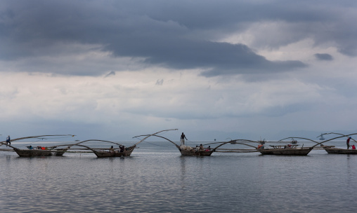 Traditional boats, Lake Kivu, Gisenye, Rwanda