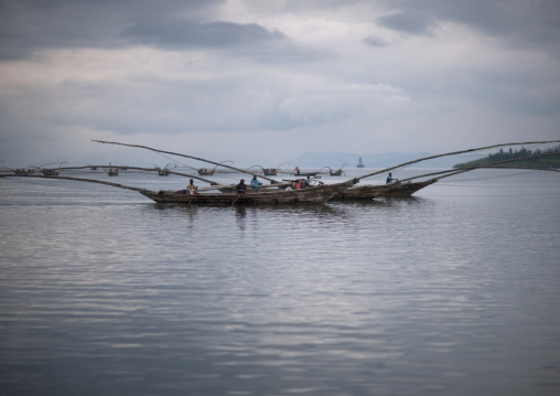 Traditional boats, Lake Kivu, Gisenye, Rwanda