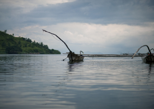 Traditional boats, Lake Kivu, Gisenye, Rwanda