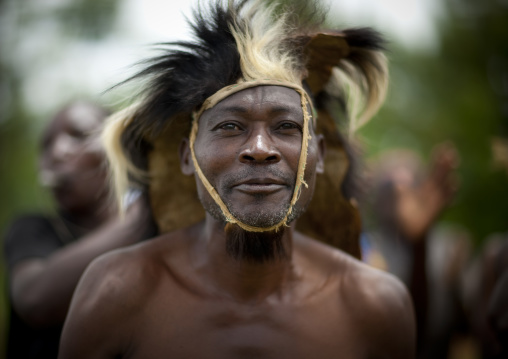 Traditional dancers during a folklore event in a village, Lake Kivu, Nkombo, Rwanda