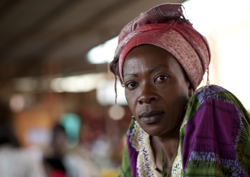 Rwandan woman in traditional clothing, Kigali Province, Kigali, Rwanda