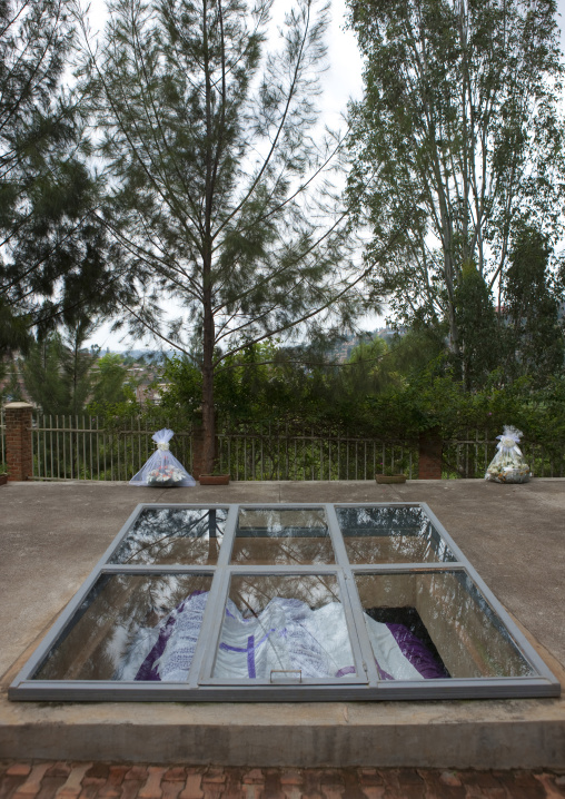 Graves in gisozi genocide memorial site, Kigali Province, Kigali, Rwanda