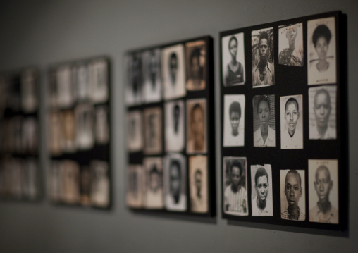 Pictures of dead people in gisozi genocide memorial site, Kigali Province, Kigali, Rwanda