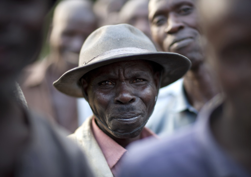 Rwandan men in the countryside, Northwest Province, Rehengeri, Rwanda