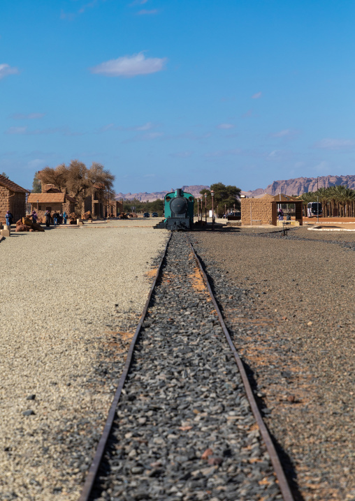 Hejaz railway station in Madain Saleh, Al Madinah Province, Alula, Saudi Arabia