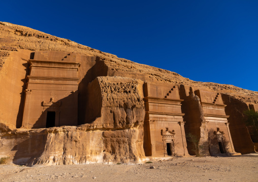 Qasr al Bint palace of the daughter in Madain Saleh, Al Madinah Province, Alula, Saudi Arabia