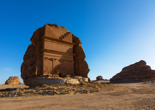 Qasr al-Farid tomb of Lihyan son of Kuza in Madain Saleh, Al Madinah Province, Alula, Saudi Arabia