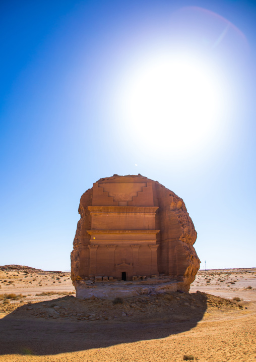 Qasr al-Farid tomb of Lihyan son of Kuza in Madain Saleh, Al Madinah Province, Alula, Saudi Arabia