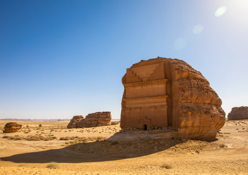 Qasr al-Farid tomb of Lihyan son of Kuza in Madain Saleh, Al Madinah Province, Alula, Saudi Arabia