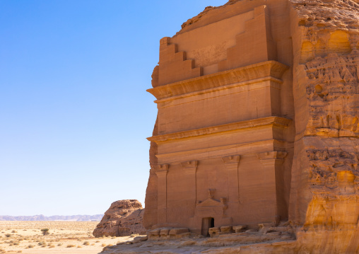 Qasr al-Farid tomb of Lihyan son of Kuza in Madain Saleh, Al Madinah Province, Alula, Saudi Arabia