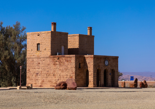 Hejaz railway station office building in Madain Saleh, Al Madinah Province, Alula, Saudi Arabia