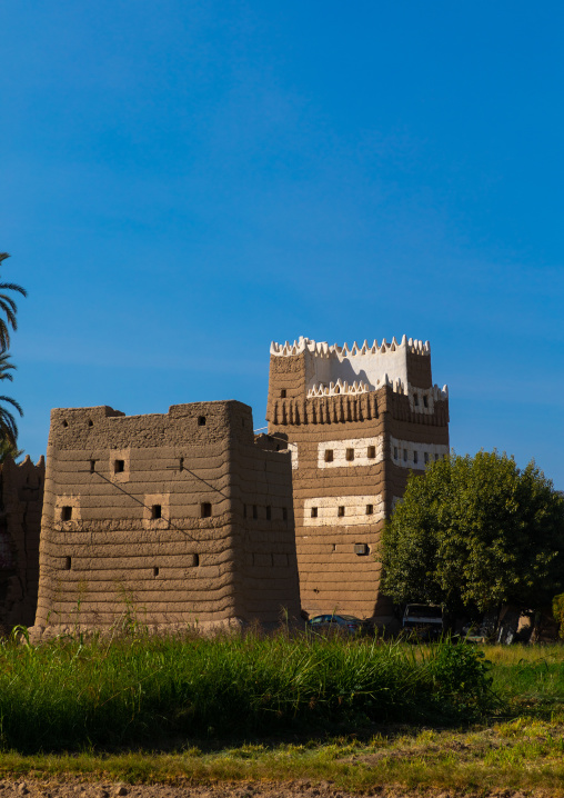 Traditional old multi-storey mud house, Najran Province, Najran, Saudi Arabia