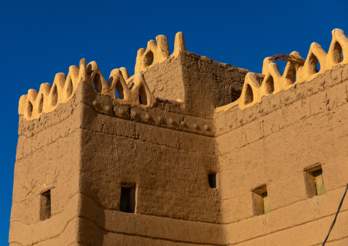 Traditional old mud house, Najran Province, Najran, Saudi Arabia