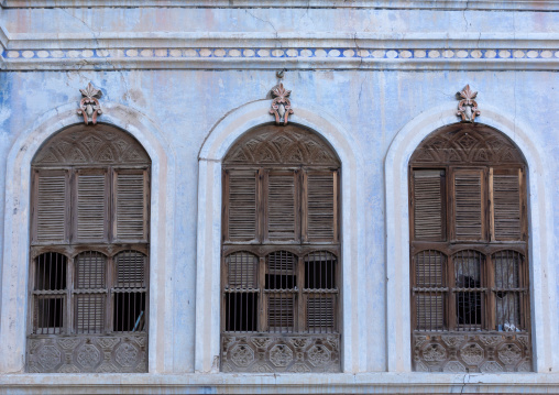 Al Kateb house windows, Mecca province, Taïf, Saudi Arabia