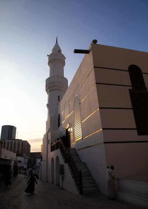 Mosque at sunset, Mecca province, Jeddah, Saudi Arabia