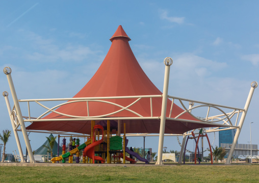 Playground for children on the corniche, Mecca province, Jeddah, Saudi Arabia