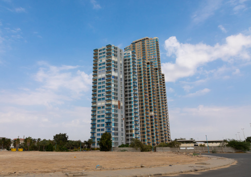 Modern buildings on the corniche, Mecca province, Jeddah, Saudi Arabia