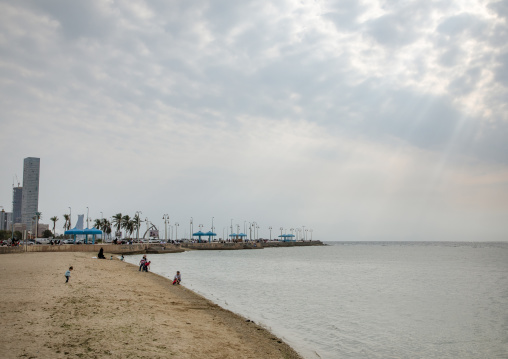 Buildings by the sea, Mecca province, Jeddah, Saudi Arabia