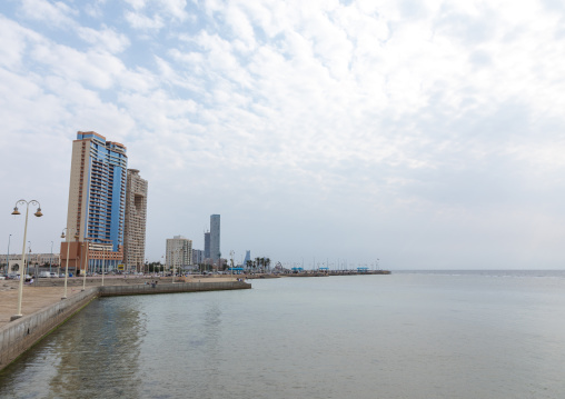 Buildings by the sea, Mecca province, Jeddah, Saudi Arabia