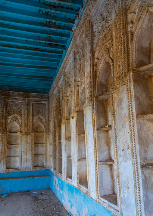 Niches in an old farasani house majlis, Red Sea, Farasan, Saudi Arabia