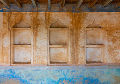 Niches in an old farasani house majlis, Red Sea, Farasan, Saudi Arabia