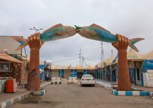 Gate of the fish market, Red Sea, Farasan, Saudi Arabia