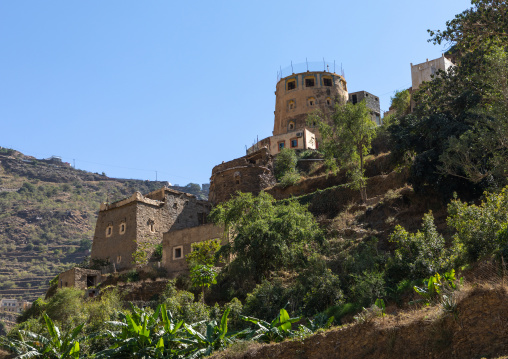 Old village of traditional mud houses, Jizan Province, Addayer, Saudi Arabia