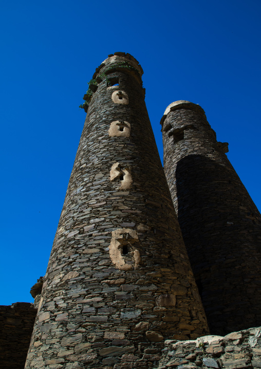 Traditional stone watchtowers, Jizan Province, Addayer, Saudi Arabia