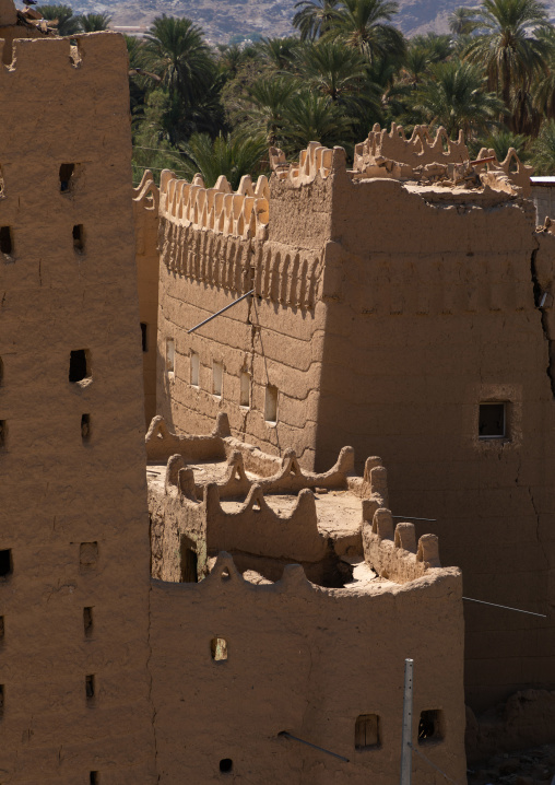 Traditional old mud houses, Najran Province, Najran, Saudi Arabia