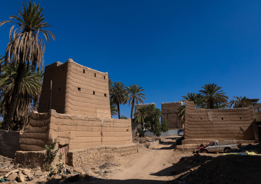 Old village of traditional mud houses, Najran Province, Najran, Saudi Arabia