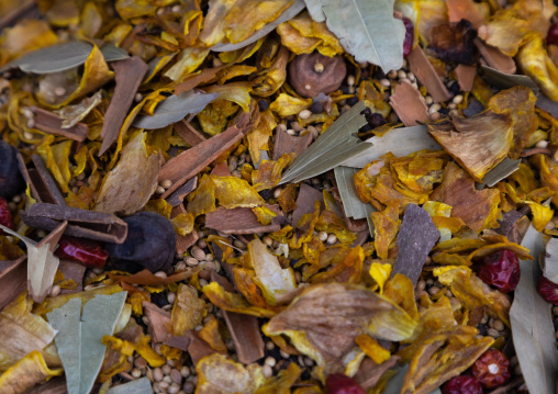 Mixed dried plants used as a pepper for the food once grained, Asir province, Abha, Saudi Arabia