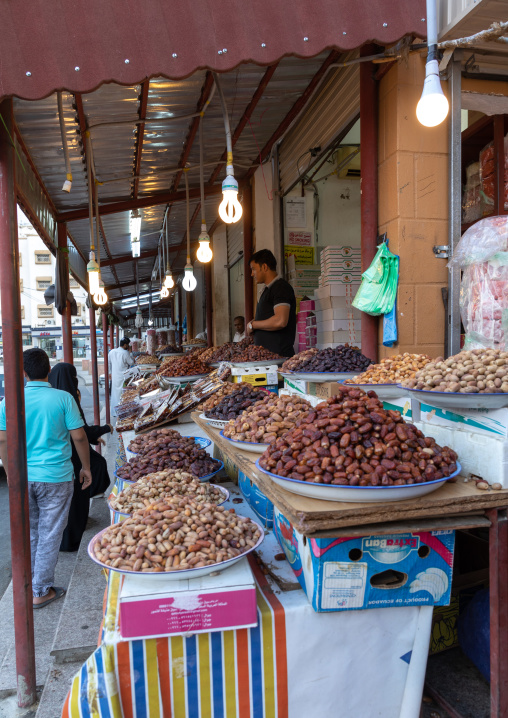 Dates for sale in a market, Asir province, Muhayil, Saudi Arabia