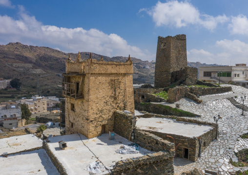 Al-Namas fort aerial view, Al-Bahah region, Altawlah, Saudi Arabia