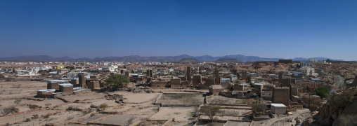 Traditional clay and silt homes in a village, Asir province, Ahad Rufaidah, Saudi Arabia