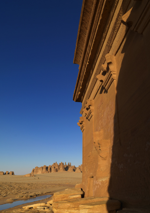 Qasr al-Farid tomb of Lihyan son of Kuza in Madain Saleh, Al Madinah Province, Alula, Saudi Arabia