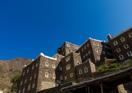 Rijal alma traditional village with typical aseeri architecture, Rijal Almaa Province, Rijal Alma, Saudi Arabia