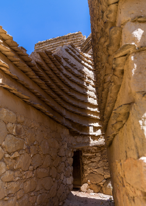 Traditional clay and silt homes in a village, Asir Province, Ahad Rafidah, Saudi Arabia